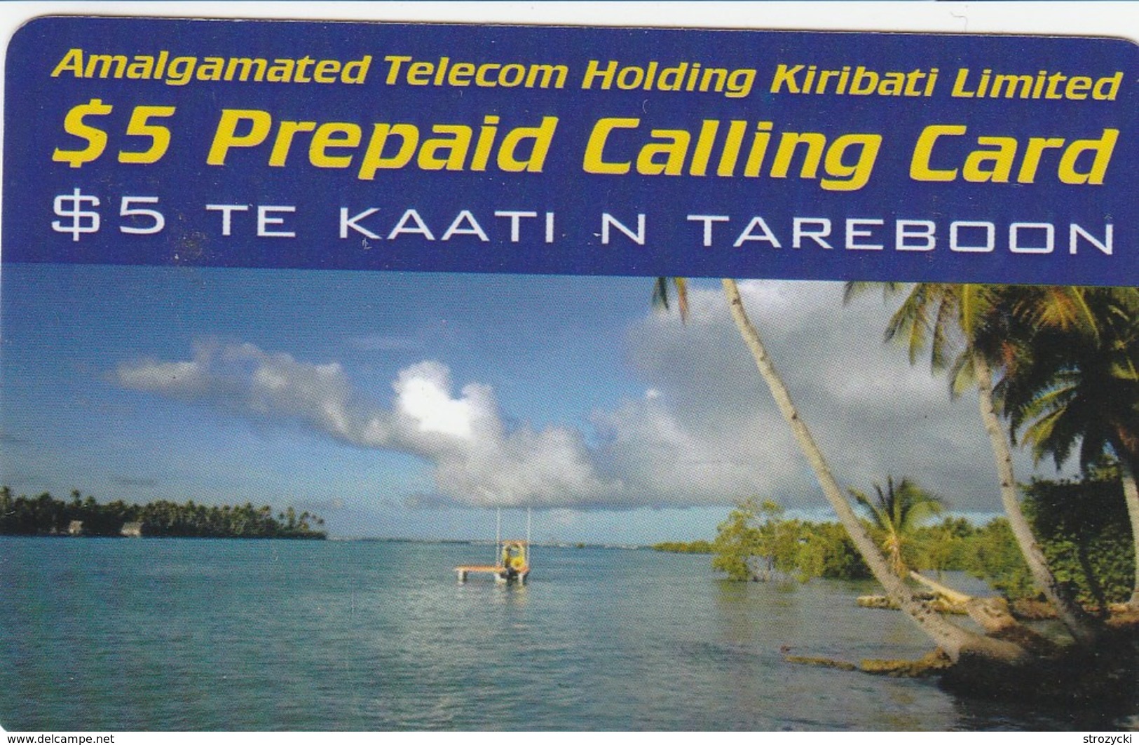 Kiribati - $ 5 Prepaid Calling Card - Kiribati