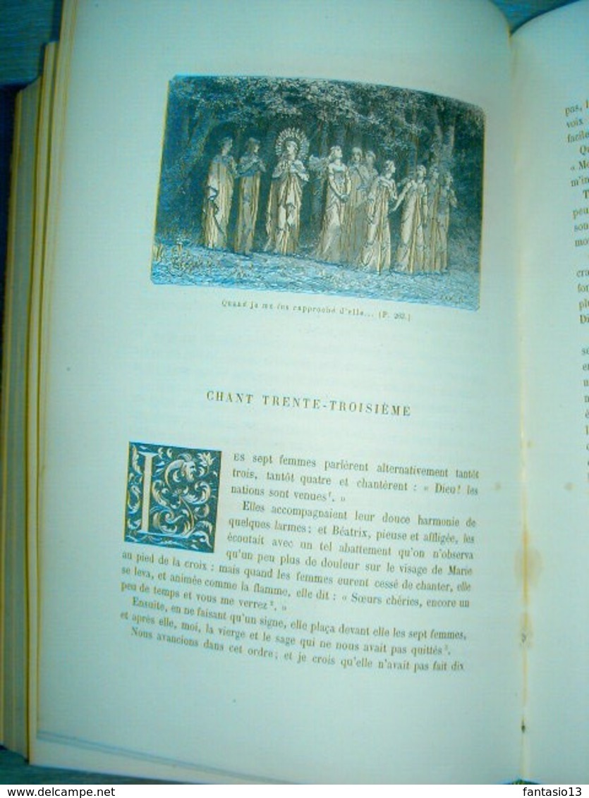 La Divine Comédie  Dante Alighieri  Traduite par Artaud de Montor. Illustrée par Yan'Dargent  1879