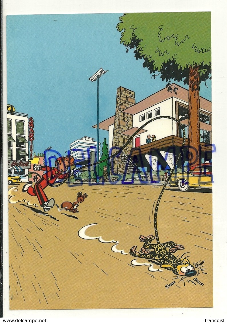 Trésors Du Journal De Spirou. Carte Postale N° 38. Spirou Et Fantasio. - Bandes Dessinées