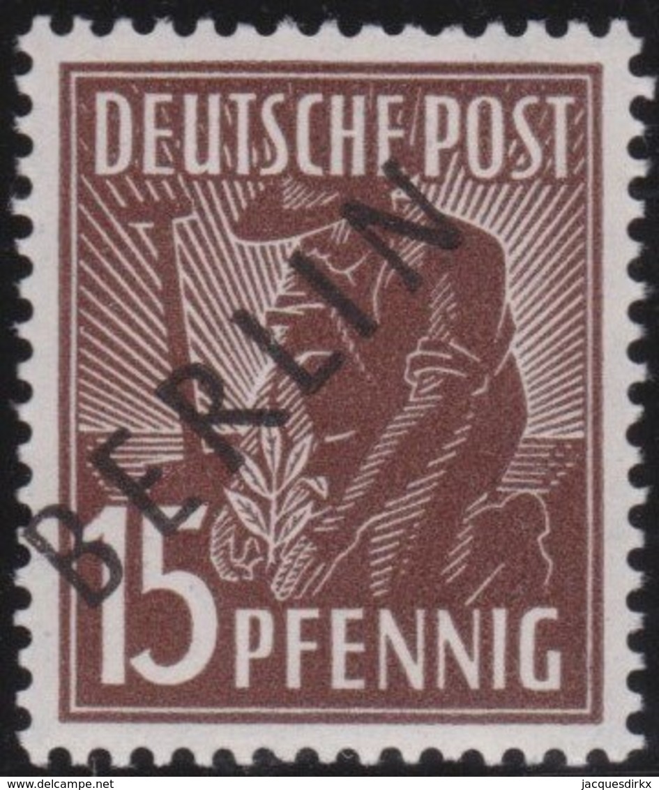 Berlin     .   Michel     .     6    .       **       .      Postfrisch   .    /    .     MNH - Ungebraucht