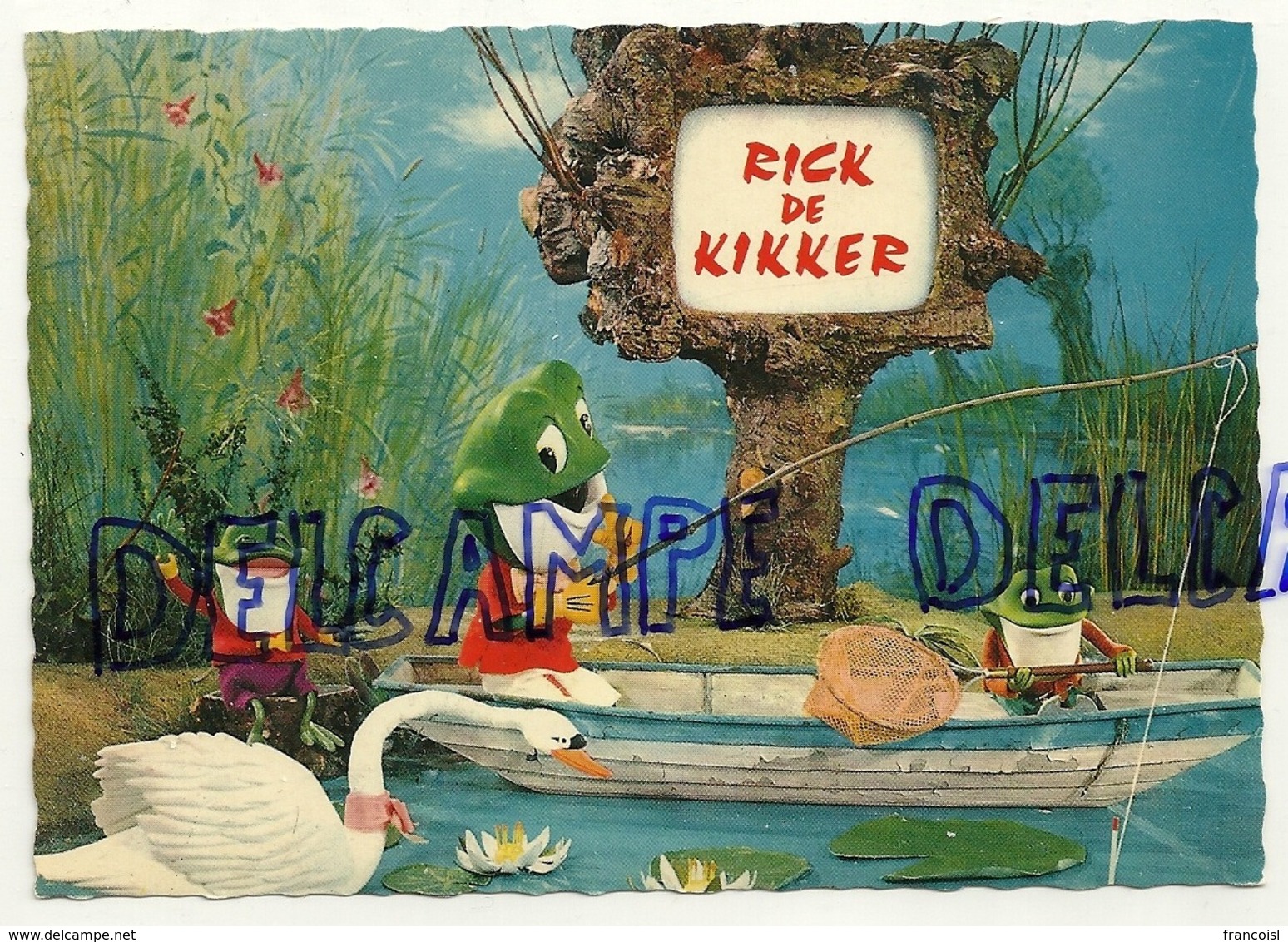 Rick De Kikker. Grenouilles Qui Pechent. Cygne. Joop Geesink - Autres & Non Classés