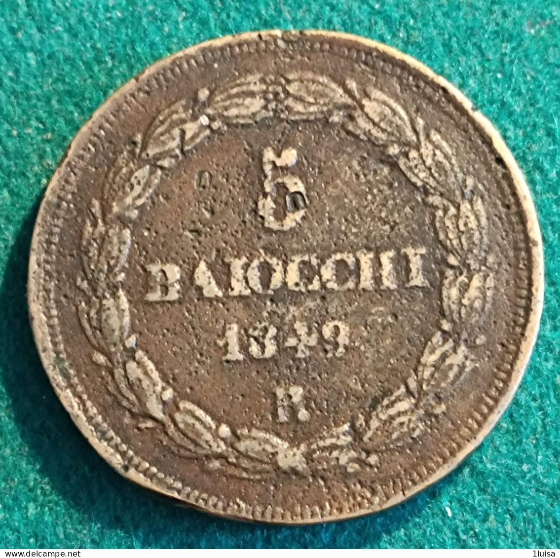 5 Baiocchi 1849 - Vaticaanstad