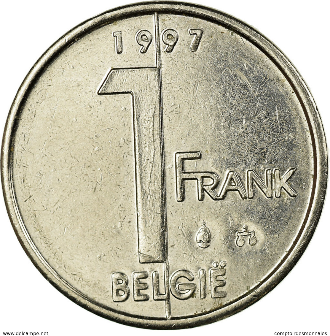 Monnaie, Belgique, Albert II, Franc, 1997, Bruxelles, TTB, Nickel Plated Iron - 1 Franc
