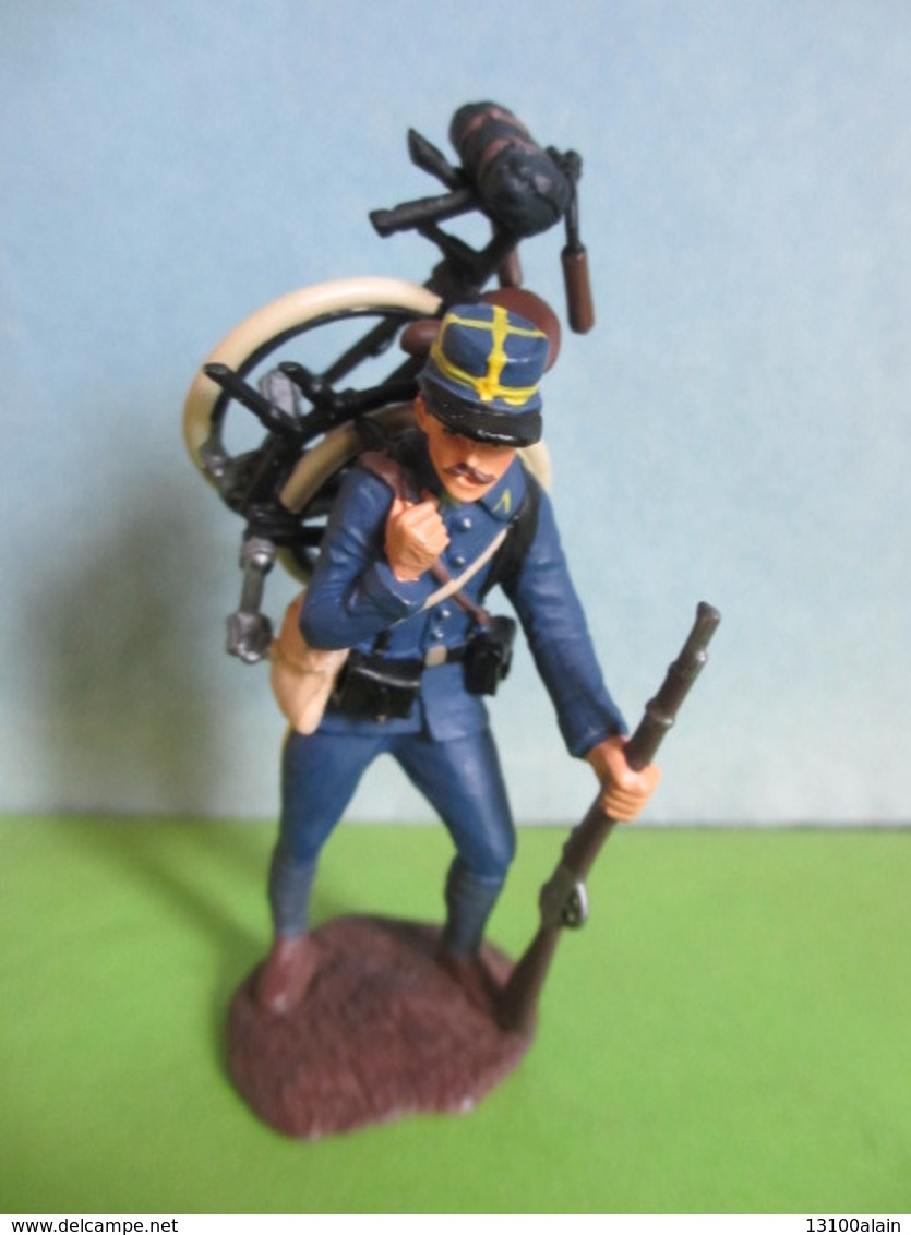 Figurines Soldats De Plomb Soldat ATLAS CHASSEUR CYCLISTE 1914 France Guerre 14-18 WW1 WWI - Zinnsoldaten