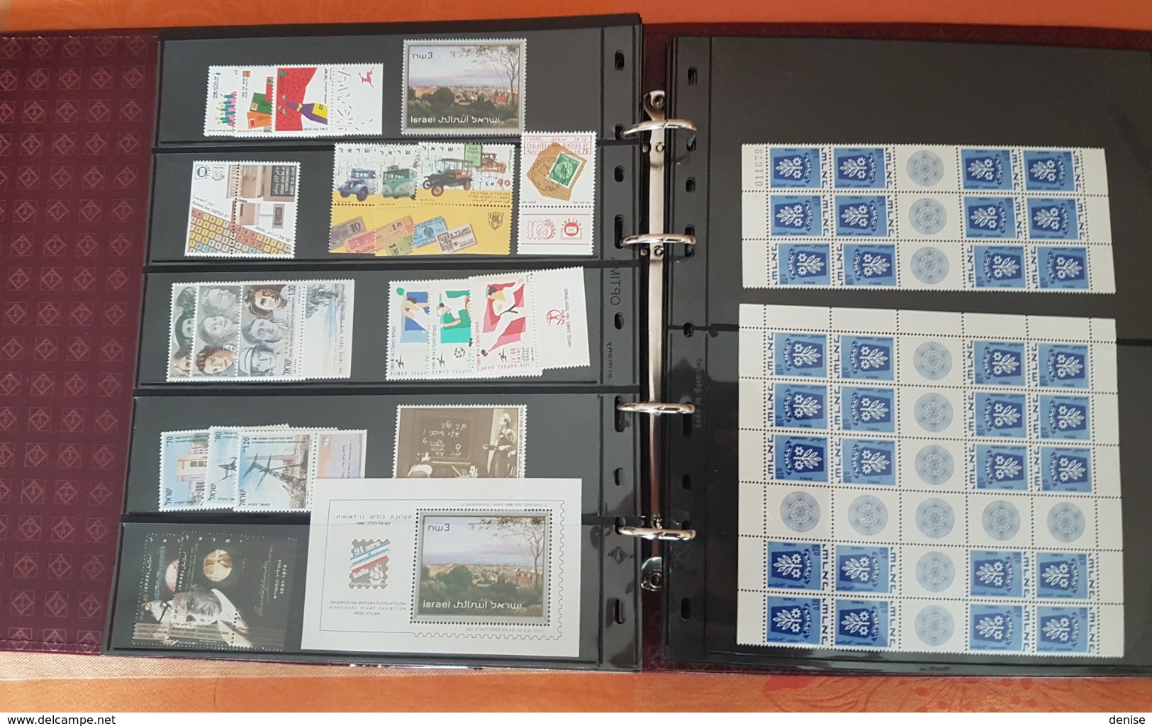 Israel - Grosse Collection En Album - Timbres Avec Tabs , Blocs , Carnets , Feuilles Etc...premiere Partie - Collections, Lots & Séries