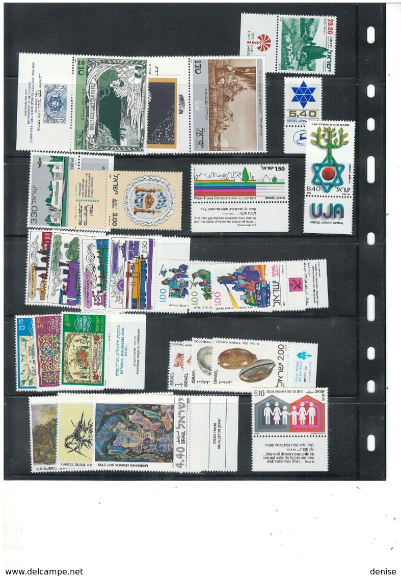 Israel - Grosse Collection en album - Timbres avec tabs , Blocs , carnets , Feuilles etc...premiere partie