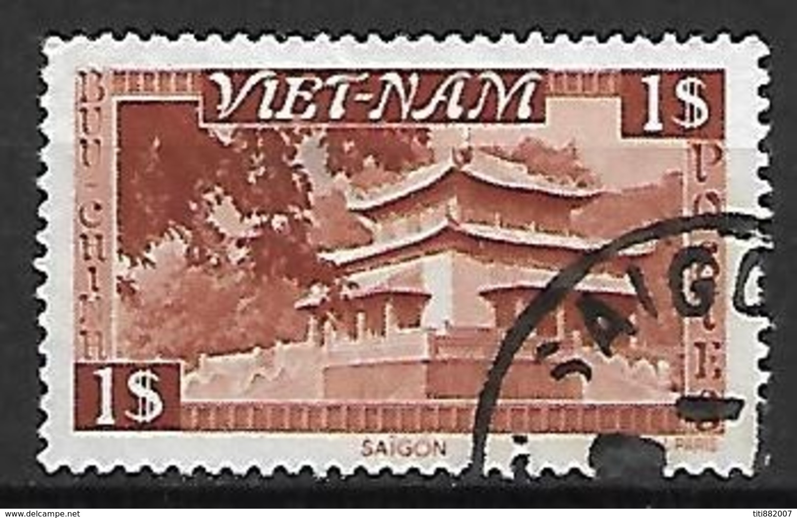 VIET-NAM    -   1951 .  Y&T N° 6 Oblitéré - Viêt-Nam