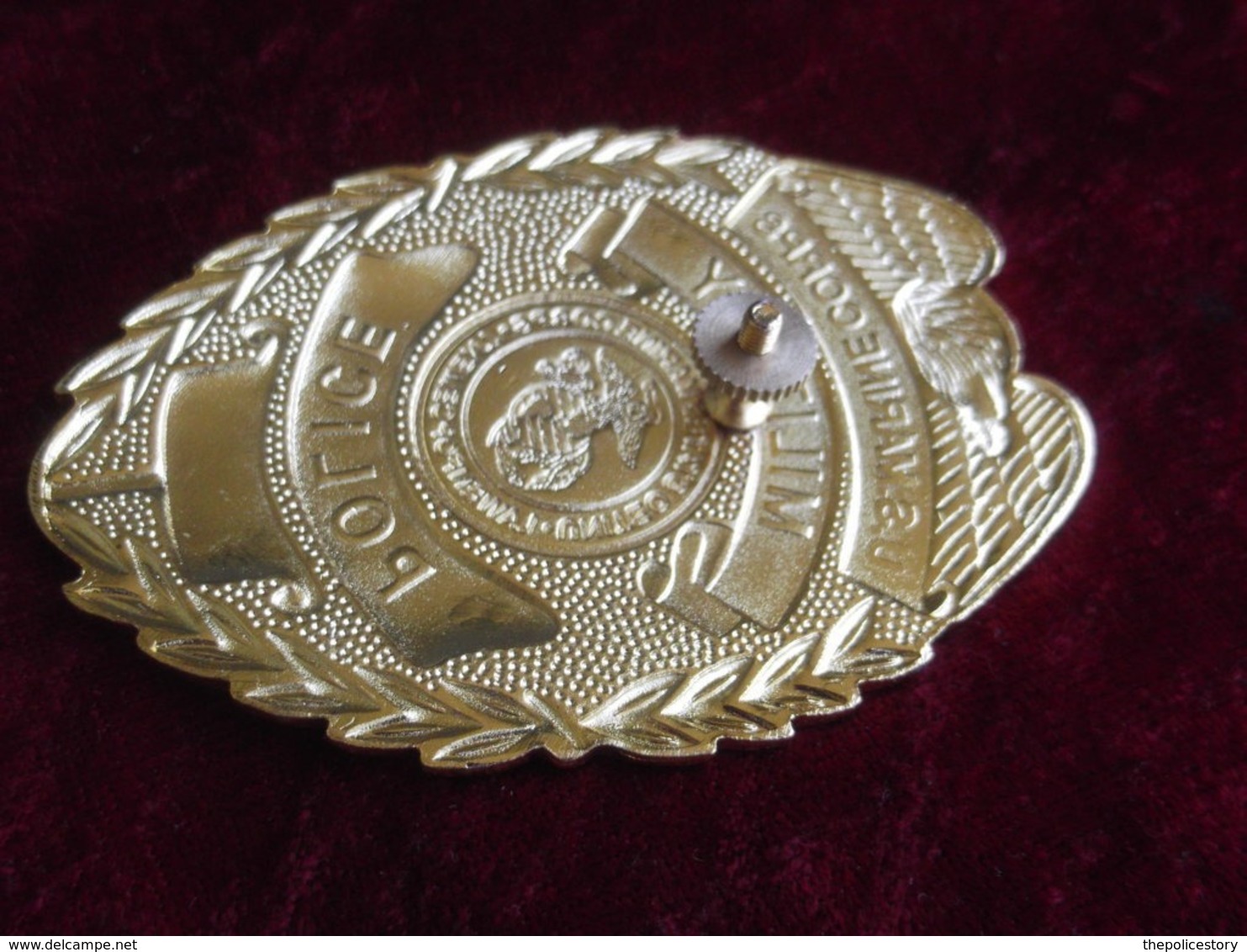 Placca - Distintivo USMC Marines Military Police Nuovo - Polizei