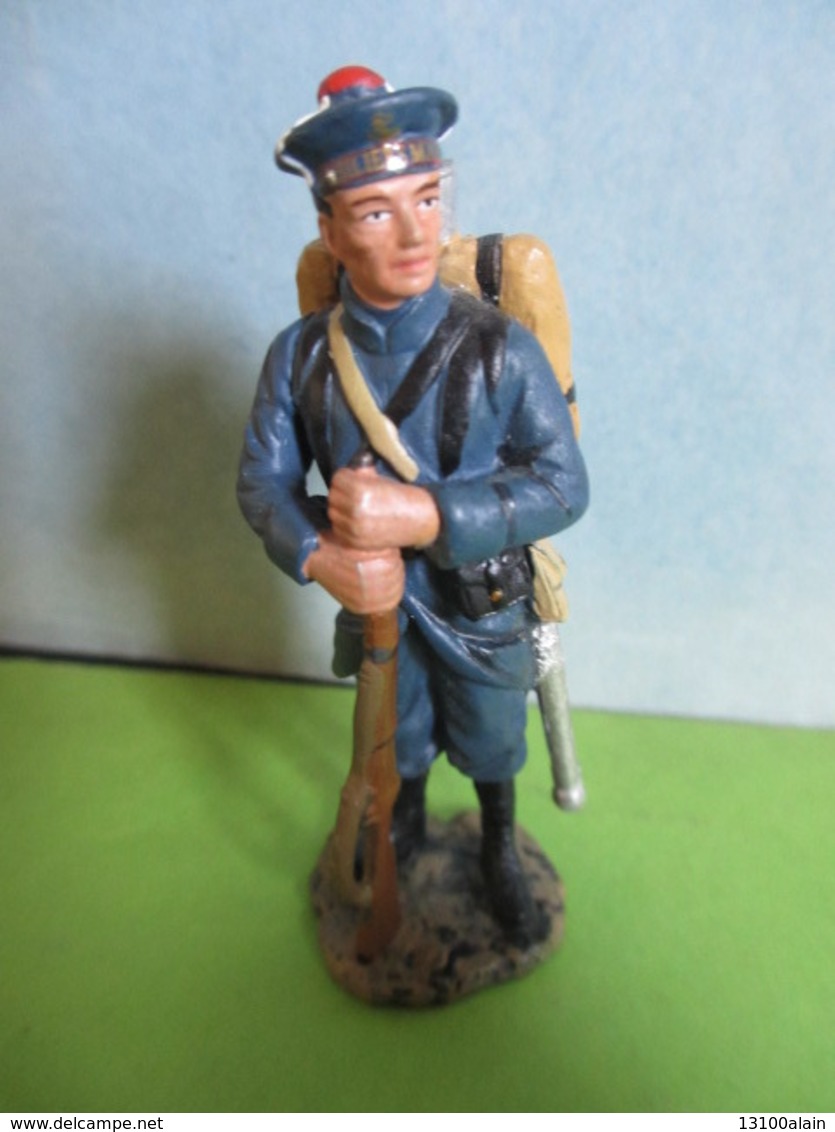 Figurines Soldats De Plomb Soldat HACHETTE FUSILIER MARIN 1914 France Guerre 14/18 Marine WW WWI - Soldatini Di Piombo