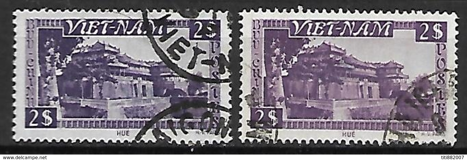 VIET-NAM    -   1951 .  Y&T N° 8 Oblitérés.   Nuances - Viêt-Nam