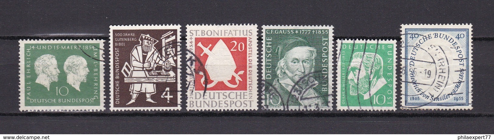 BRD - 1954/55 - Sammlung - Gest. - Gebraucht