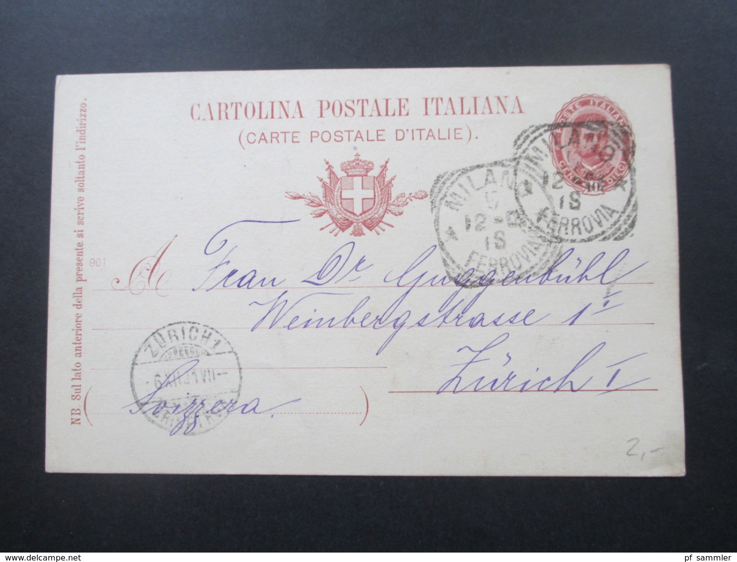 Italien 1885 - 1983 Ganzsachen Posten mit 40 Stück / viele alte!! Auch Zensurstempel. Fast alle ins Ausland / Schweiz.