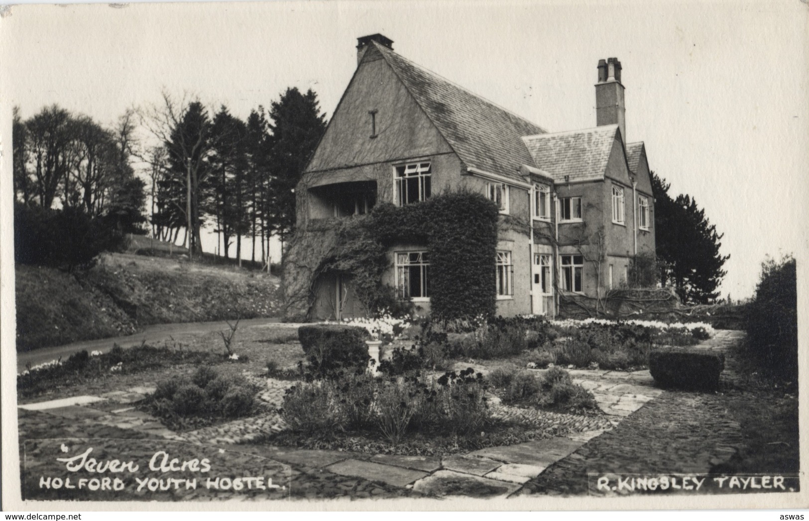 SMALL SIZE RPPC: SEVEN ACRES YOUTH HOSTEL, HOLFORD Nr BRIDGEWATER, SOMERSET Posted 1955 ~ Local Publisher - Other & Unclassified