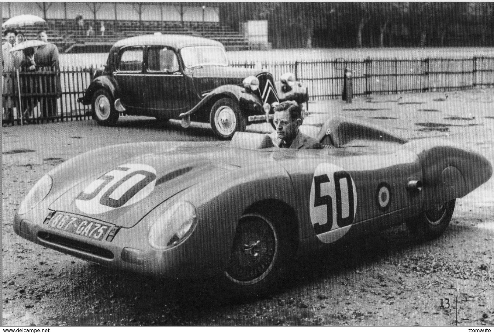 Panhard X89  - Pilotes: Charles Plantivaux-Guy Lapchin  (Concurrents Francaises Du Mans 1953) - PHOTO 15x10cms - Le Mans