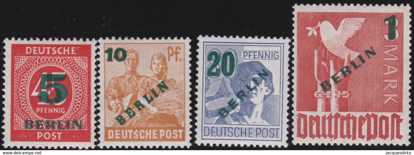 Berlin     .   Michel     .     64/67  (2 Scans)        .       **       .      Postfrisch   .    /    .     MNH - Nuevos