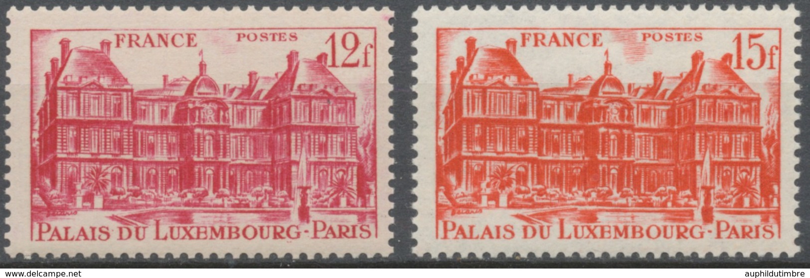 Palais Du Luxembourg. Type De 1946 (no 760). Légende FRANCE Au Lieu De R.F. N°803 à 804 Neuf Luxe ** Y804S - Nuevos