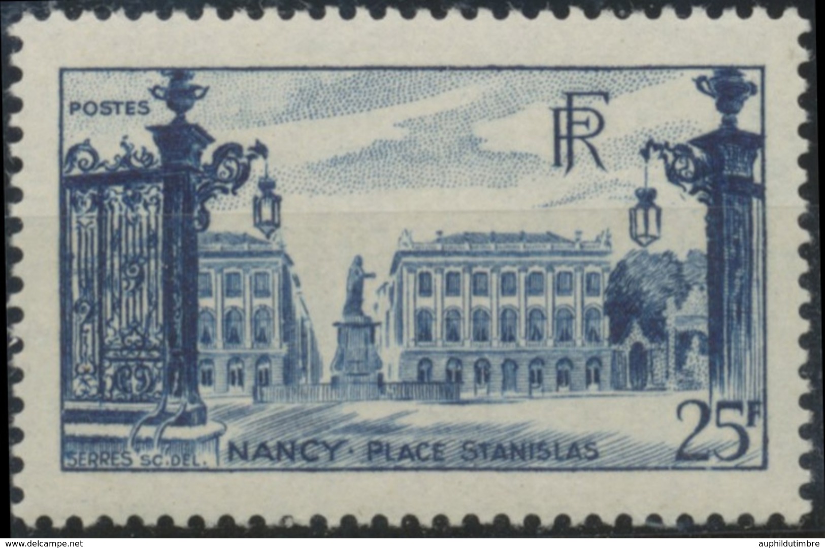 Place Stanislas, à Nancy. Type De 1947 (no 778) 25f. Bleu (778) Neuf Luxe ** Y822 - Ungebraucht