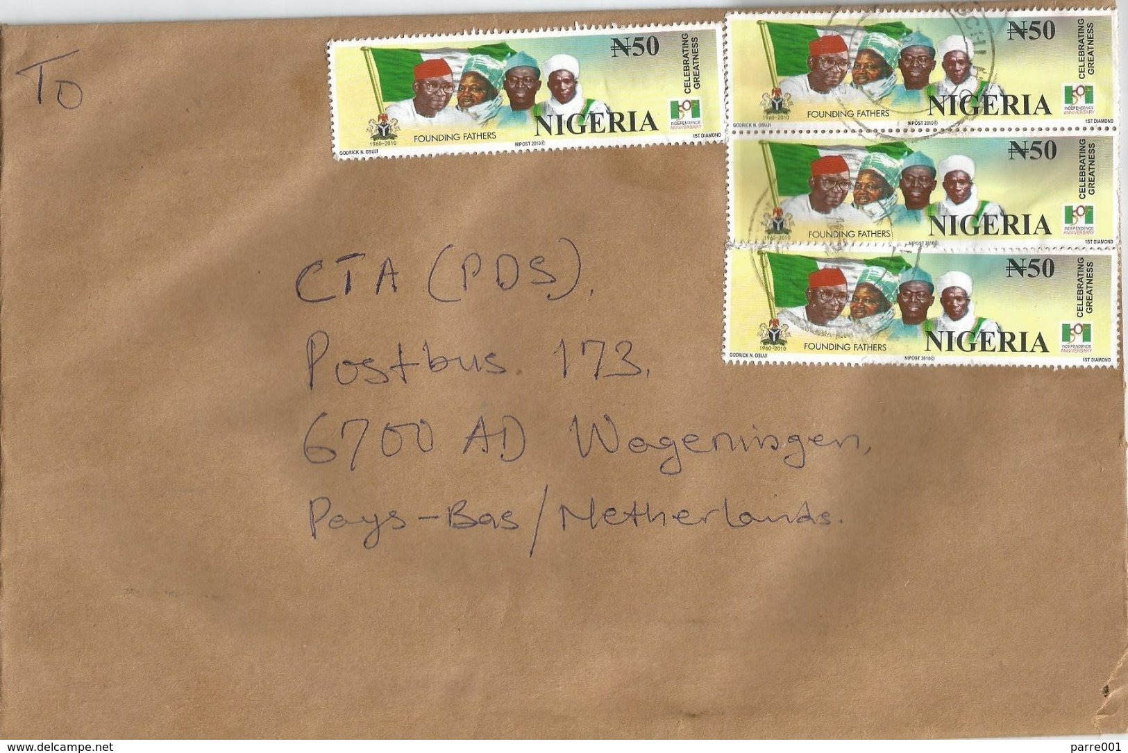 Nigeria 2015 Benin Presidents Founding Fathers Independence N50 Cover - Nigeria (1961-...)