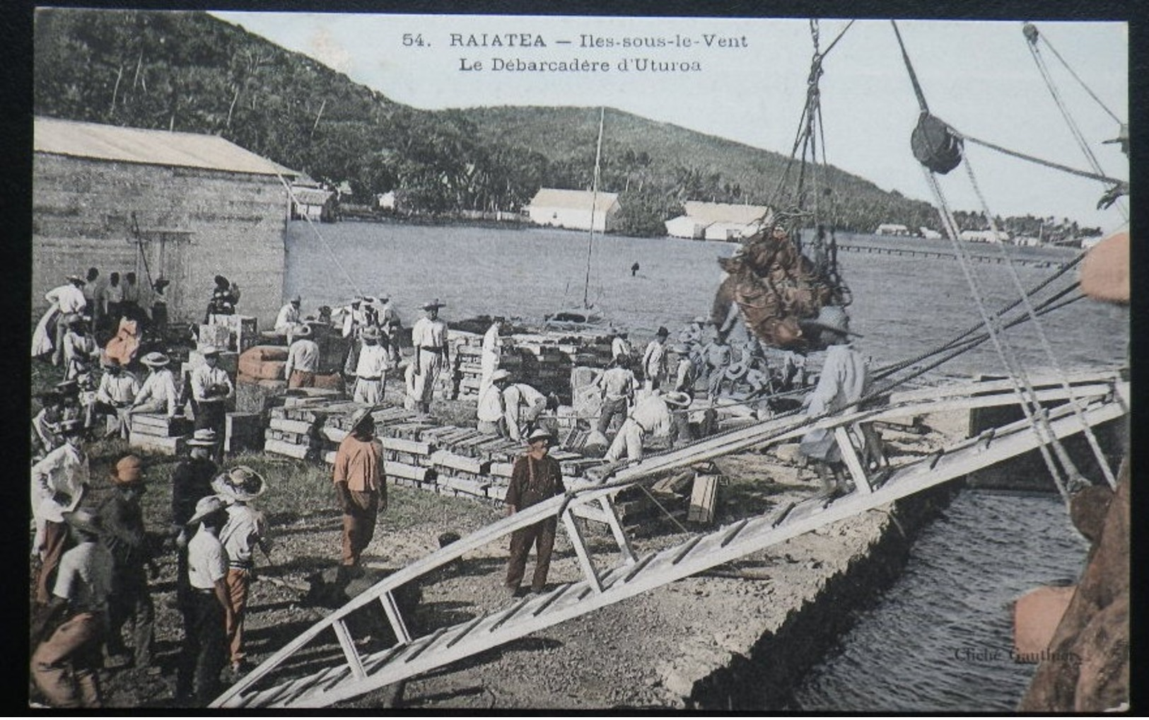 Tahiti Postcard. 54. Raiatea - Le Debarcadere D'Uturoa (Iles Sous Le Vent) - Tahiti