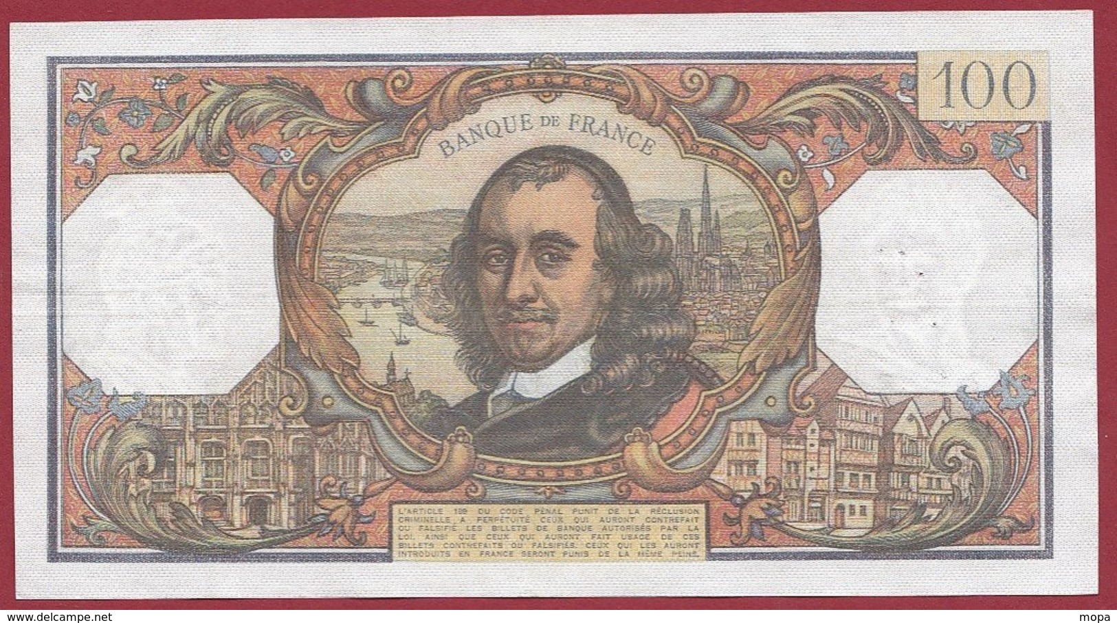 100 Francs "Corneille" Du 06/01/1972.Q ---F/TTB+---ALPH D.624 - 100 F 1964-1979 ''Corneille''