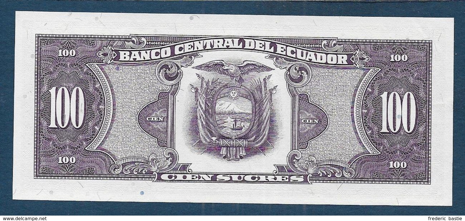 EQUATEUR -   Billet De 100 Sucres De 1990 - Equateur