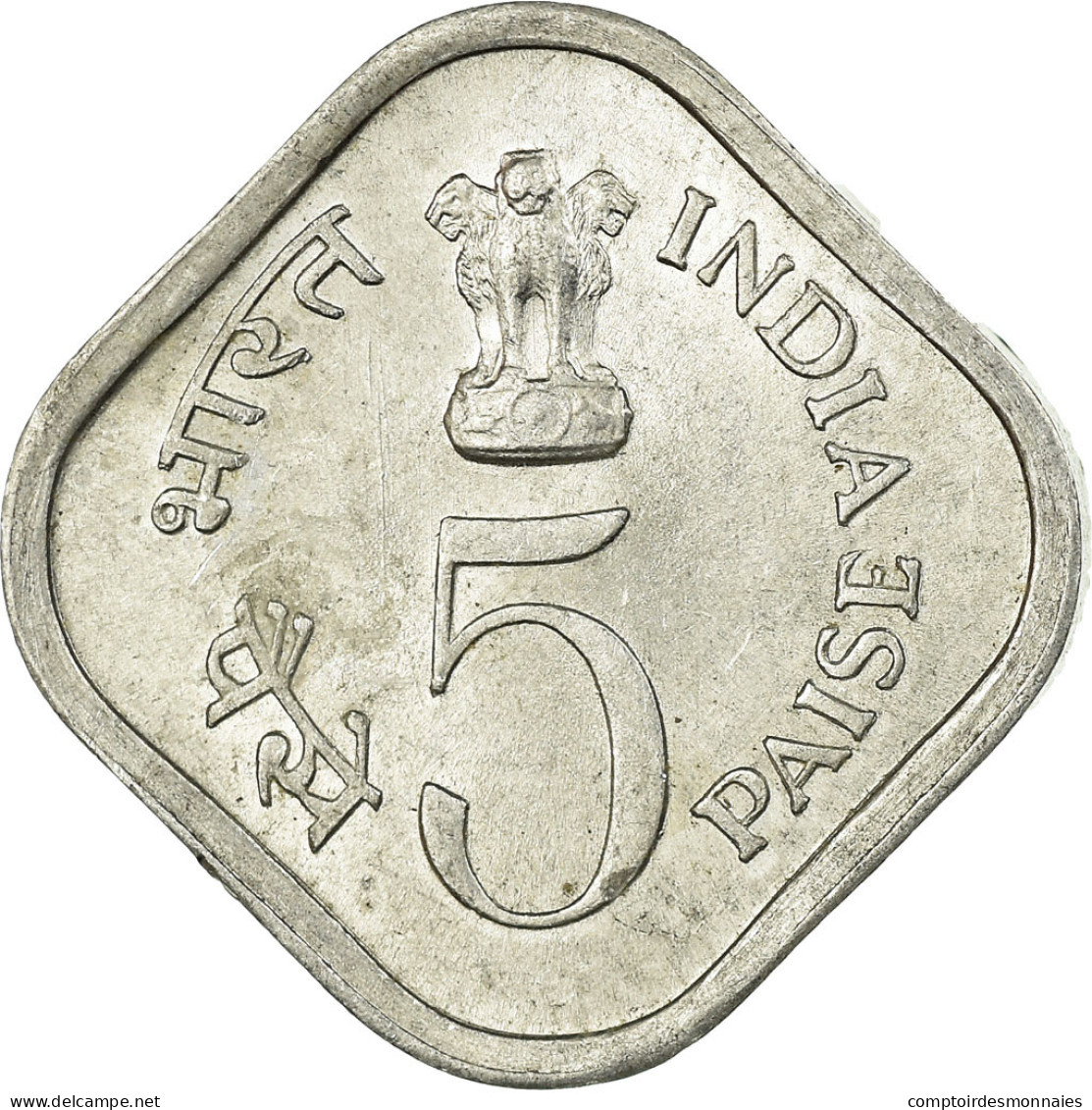 Monnaie, INDIA-REPUBLIC, 5 Paise, 1976, B+, Aluminium, KM:19 - India