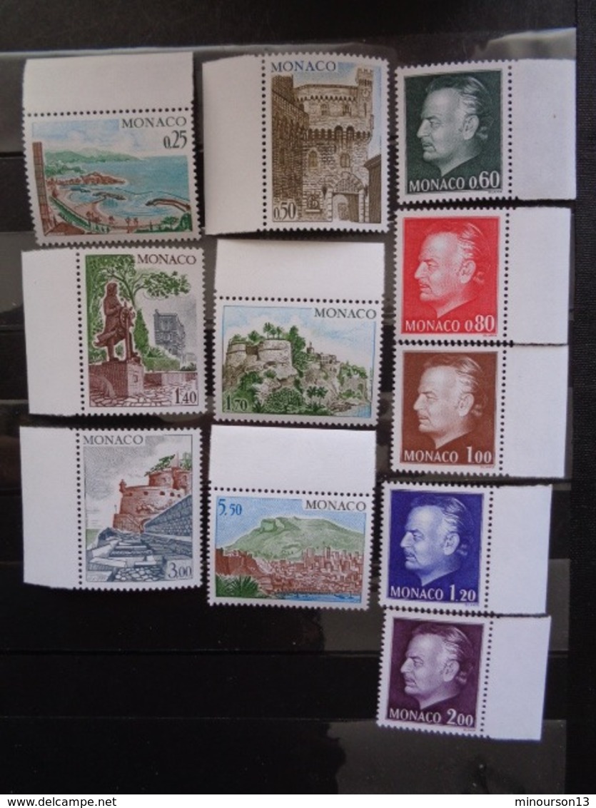 MONACO 1974 ANNEE COMPLETE ** COTE 2008 Y&T 163 EUROS