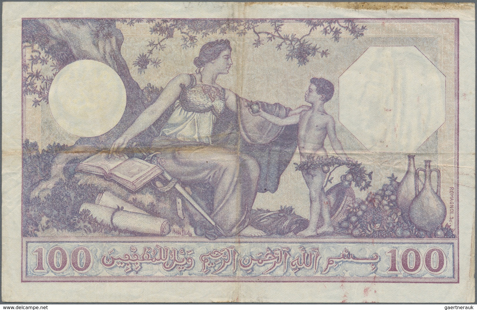 Algeria / Algerien: Banque De L'Algérie Pair With 50 Francs 1936 P.80 (VF+ With Pinholes) And 100 Fr - Algérie