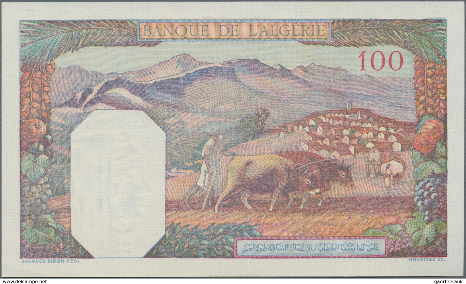 Algeria / Algerien: Banque De L'Algérie 100 Francs 1945, P.88 In Perfect UNC Condition. - Algerije