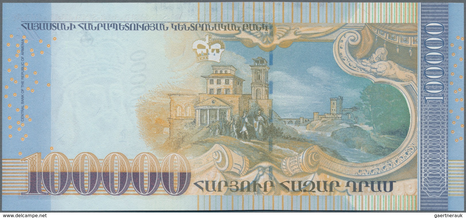 Armenia / Armenien: 100.000 Dram 2009, P.54 In Perfect UNC Condition. - Armenië