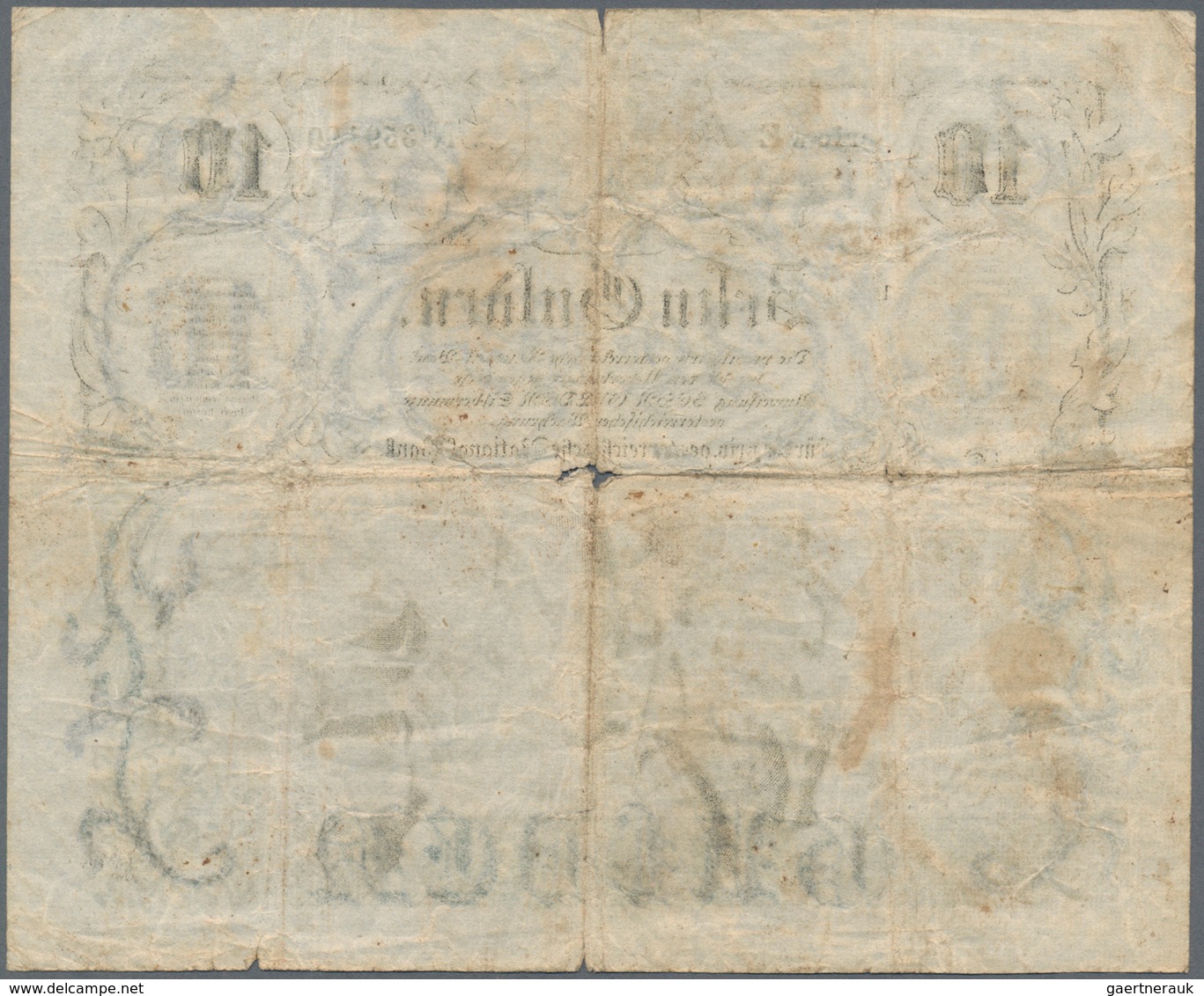 Austria / Österreich: Privilegirte Oesterreichische National-Bank 10 Gulden 1863, P.A89, Tiny Border - Oesterreich
