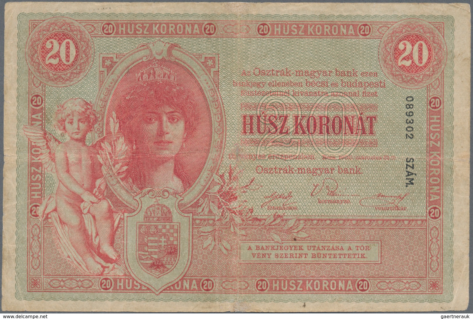 Austria / Österreich: 20 Kronen 1900, P.5, Very Popular And Rare Note In Nice Condition, Toned Paper - Oostenrijk