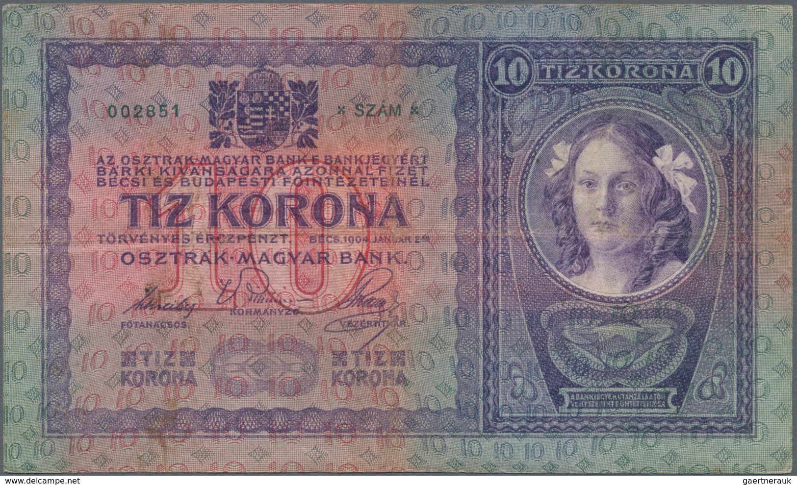 Austria / Österreich: Set With 15 Pcs. 10 Kronen 1904, P.9 In About F+ To VF Condition. (15 Pcs.) - Oostenrijk