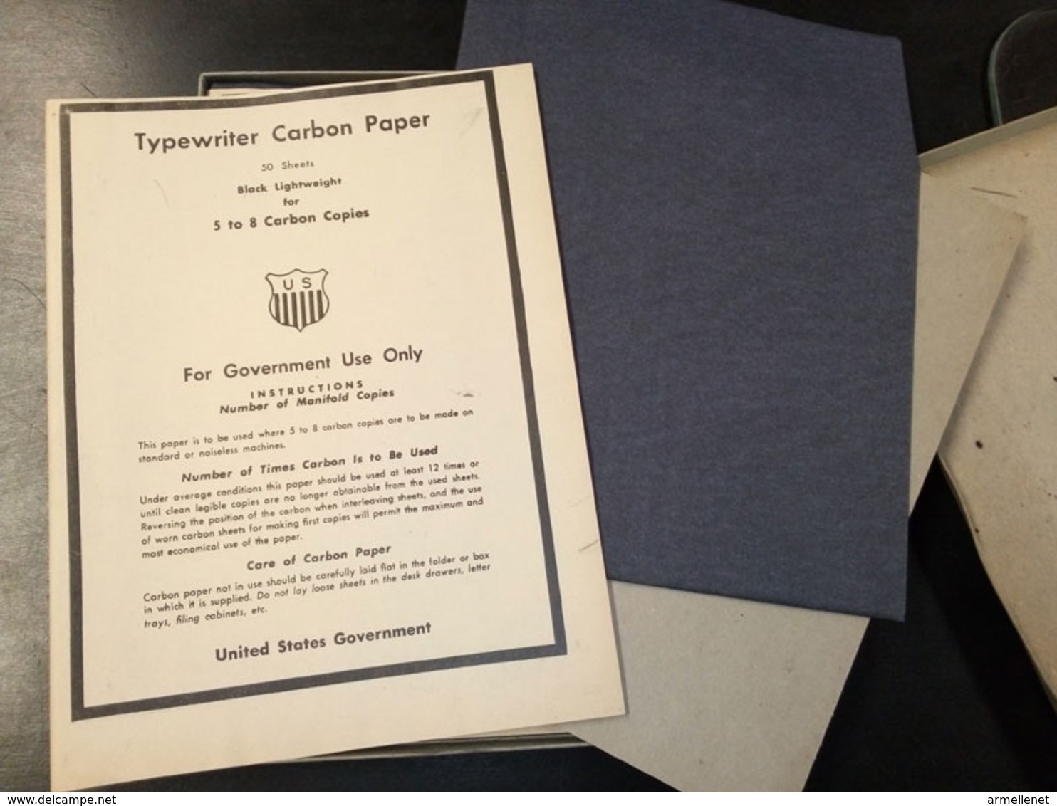 Boîte De Papier Carbone US Pour Machine à écrire - Equipement
