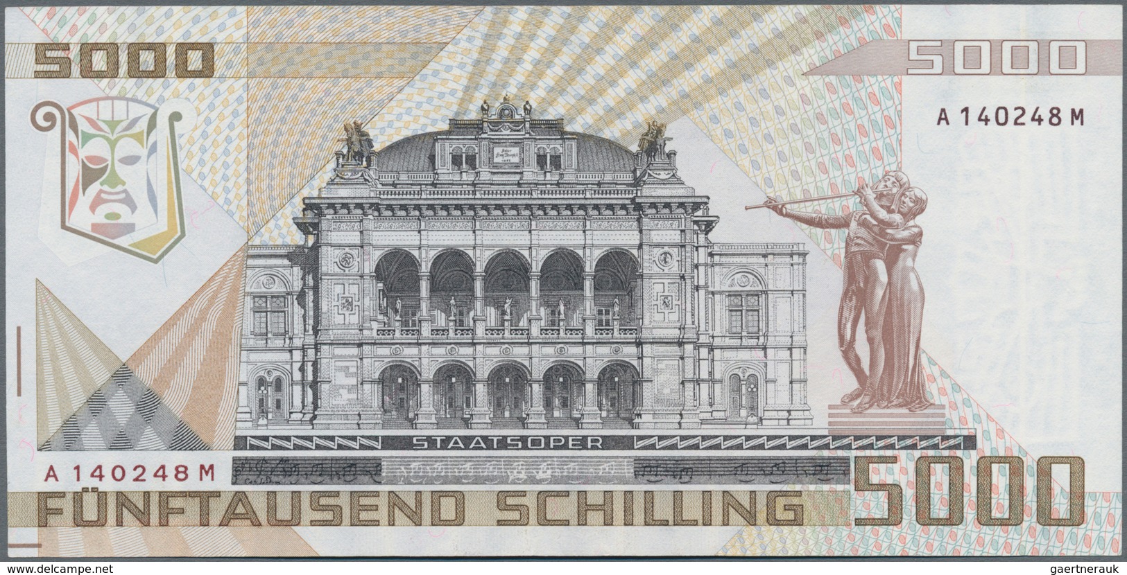 Austria / Österreich: 5000 Schilling 1988, P.153 In Perfect UNC Condition. - Oostenrijk