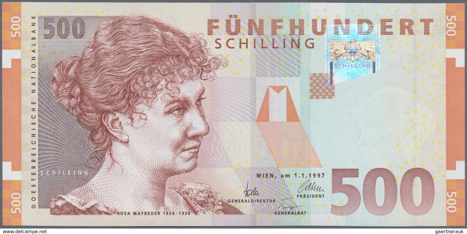 Austria / Österreich: 500 Schilling 1997, P.154 In Perfect UNC Condition. - Oesterreich