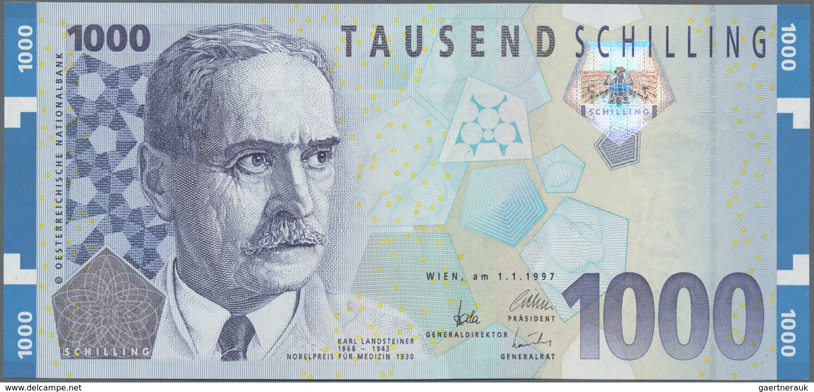 Austria / Österreich: 1000 Schilling 1997, P.155 In Perfect UNC Condition. - Austria