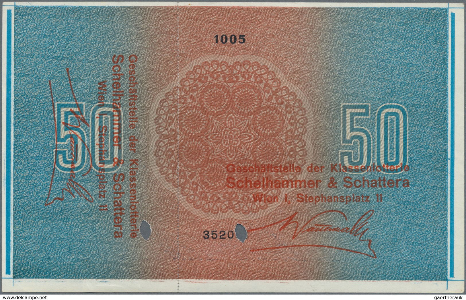 Austria / Österreich: Donaustaat Set With 3 Notes With Lottery Overprint On 50 Schilling 1923 P. S15 - Oostenrijk