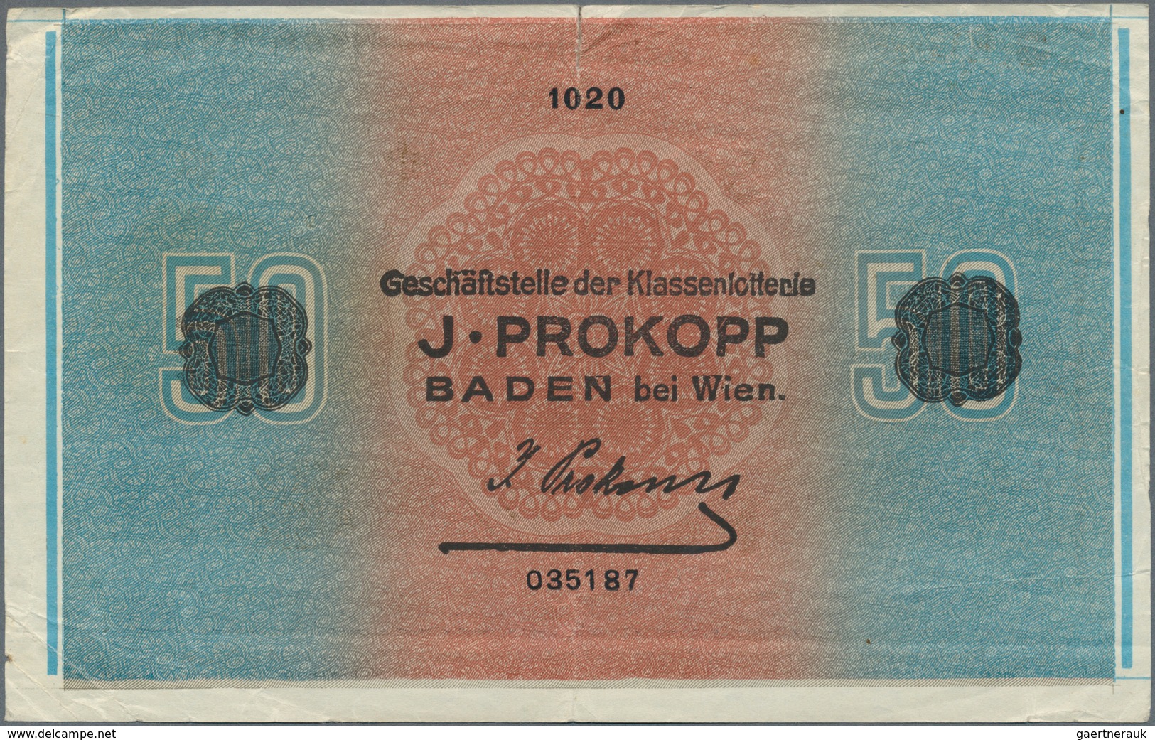 Austria / Österreich: Donaustaat Set With 3 Notes With Lottery Overprint On 50 Schilling 1923 P. S15 - Oesterreich