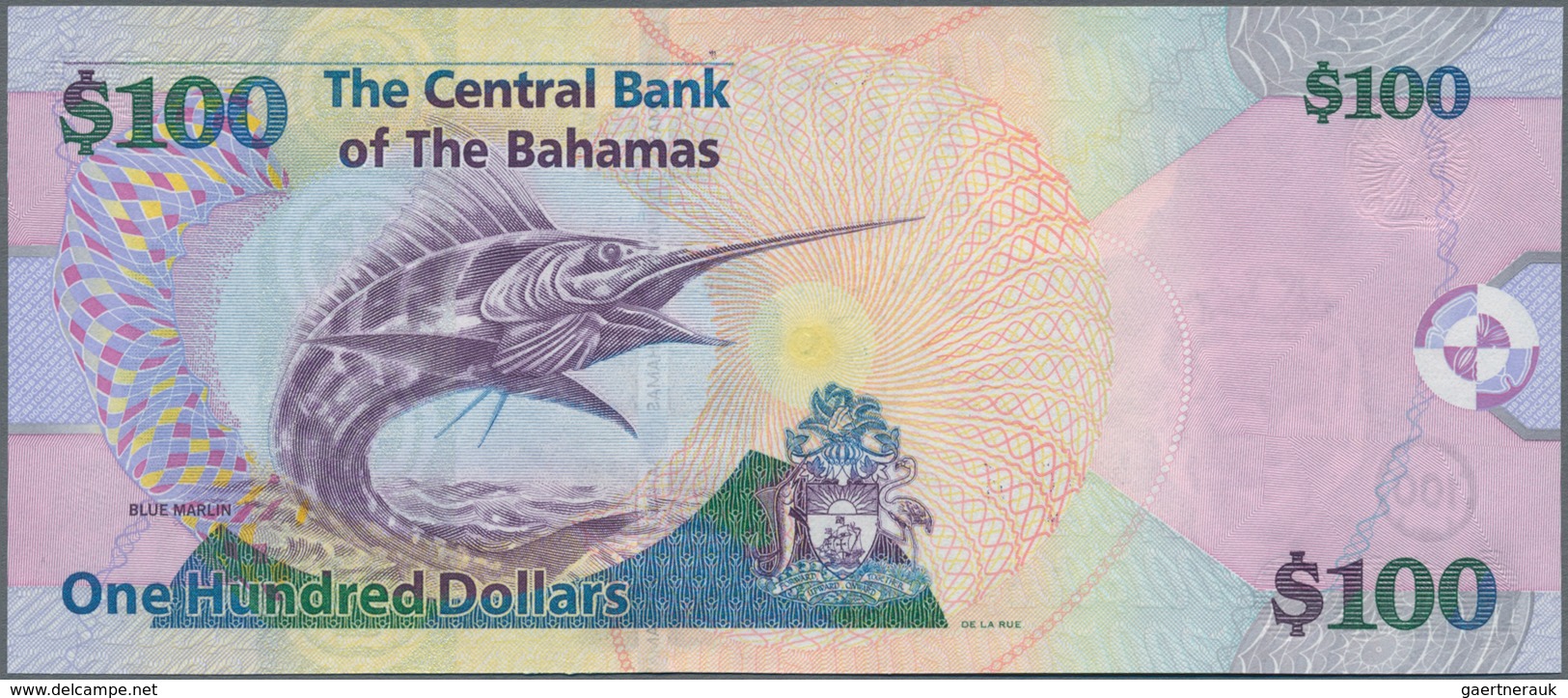 Bahamas: 100 Dollars 2009, P.76 In Perfect UNC Condition. - Bahamas