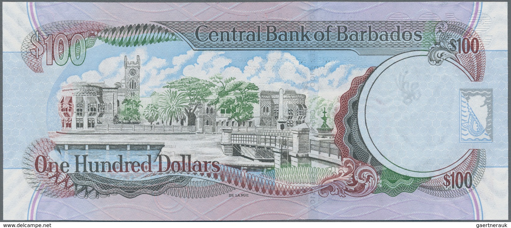 Barbados: Pair Of The 100 Dollars 2007, One With Signature Williams And One With Signature Worrell, - Barbados