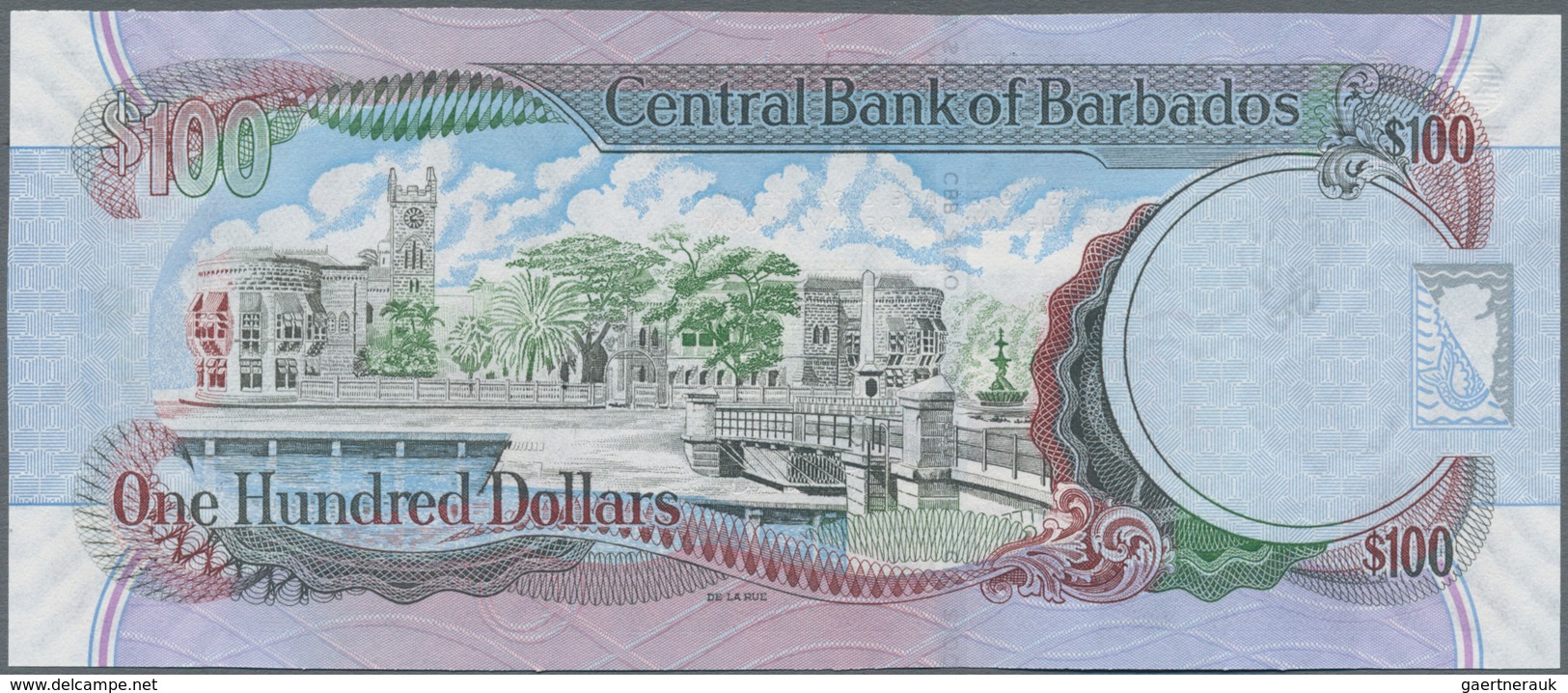 Barbados: Pair Of The 100 Dollars 2007, One With Signature Williams And One With Signature Worrell, - Barbados (Barbuda)