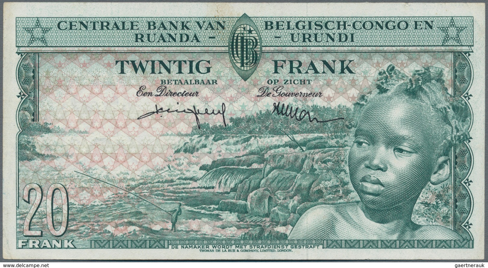 Belgian Congo / Belgisch Kongo: Pair With 20 Francs December 1st 1957 P.31 (F) And 20 Francs August - Sin Clasificación