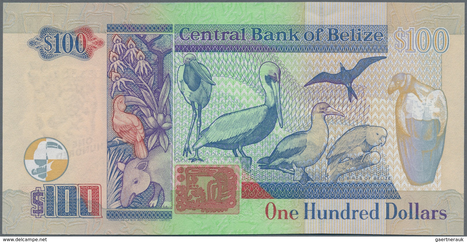Belize: 100 Dollars 2006, P.71b In Perfect UNC Condition. - Belice