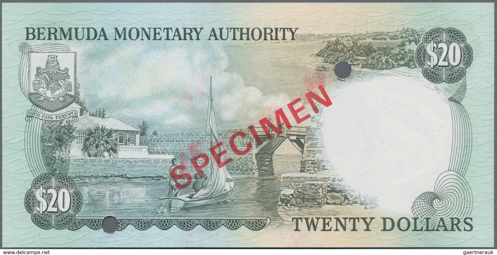 Bermuda: Nice Specimen set of the Bermuda Monetary Authority with 1, 5, 10, 20, 50 and 100 Dollars S