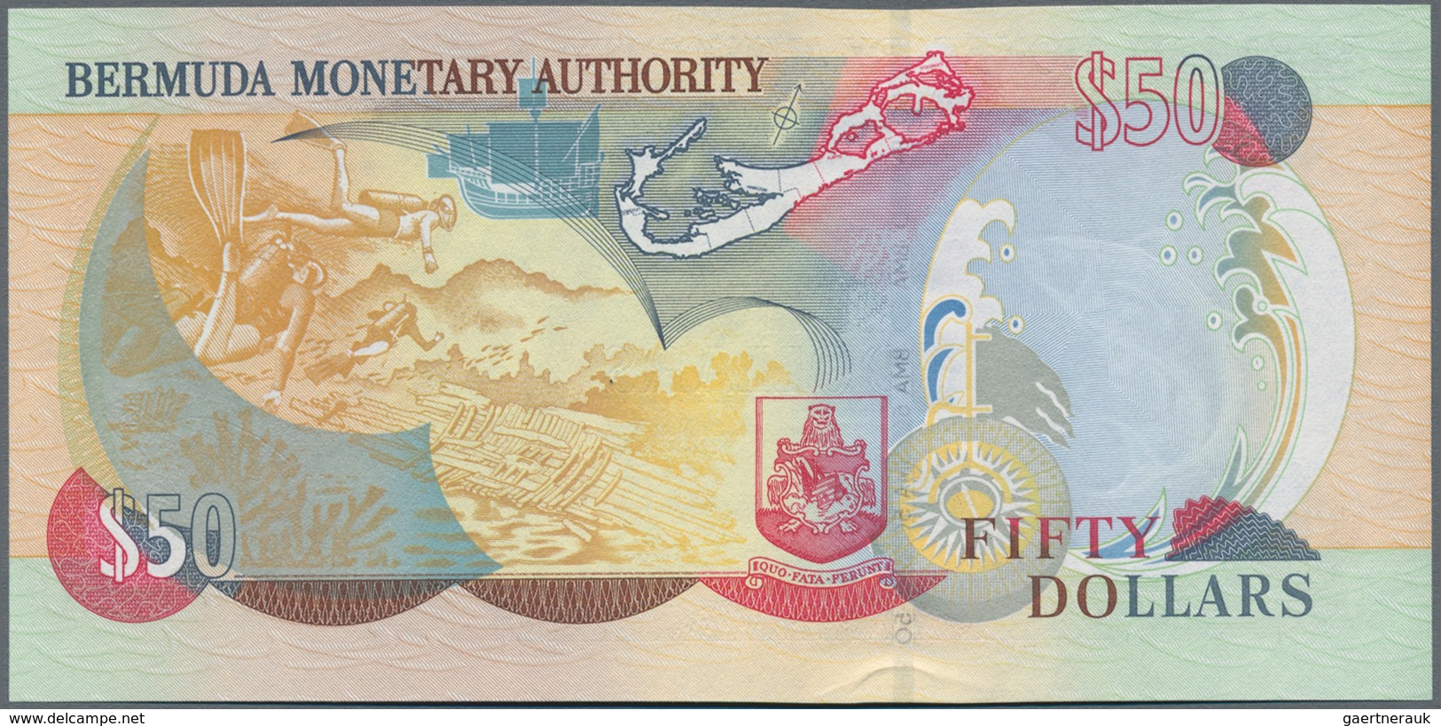 Bermuda: 50 Dollars 2000, P.54a In Perfect UNC Condition. - Bermudas