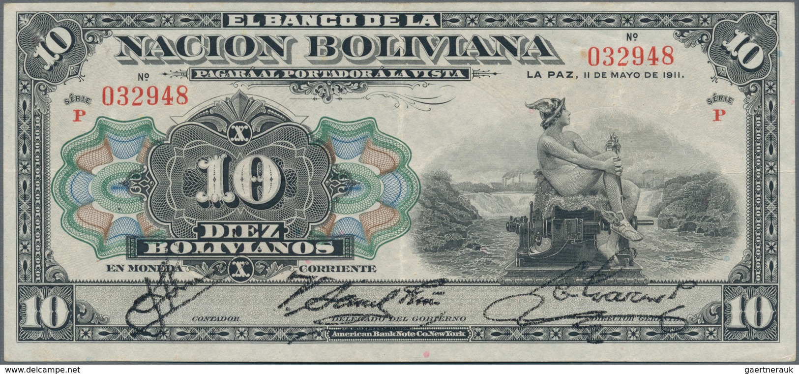 Bolivia / Bolivien: Very nice group with 8 banknotes comprising 50 Centavos 1902 P.91 (UNC), 1 Boliv