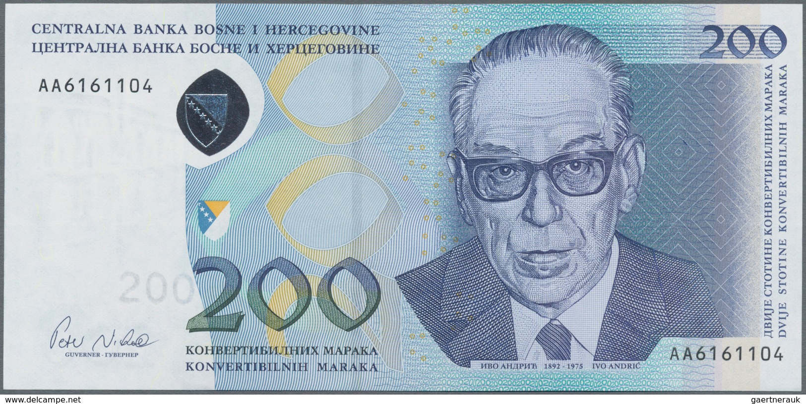 Bosnia & Herzegovina / Bosnien & Herzegovina: 200 Maraka 2002, P.71 In Perfect UNC Condition. - Bosnia Y Herzegovina