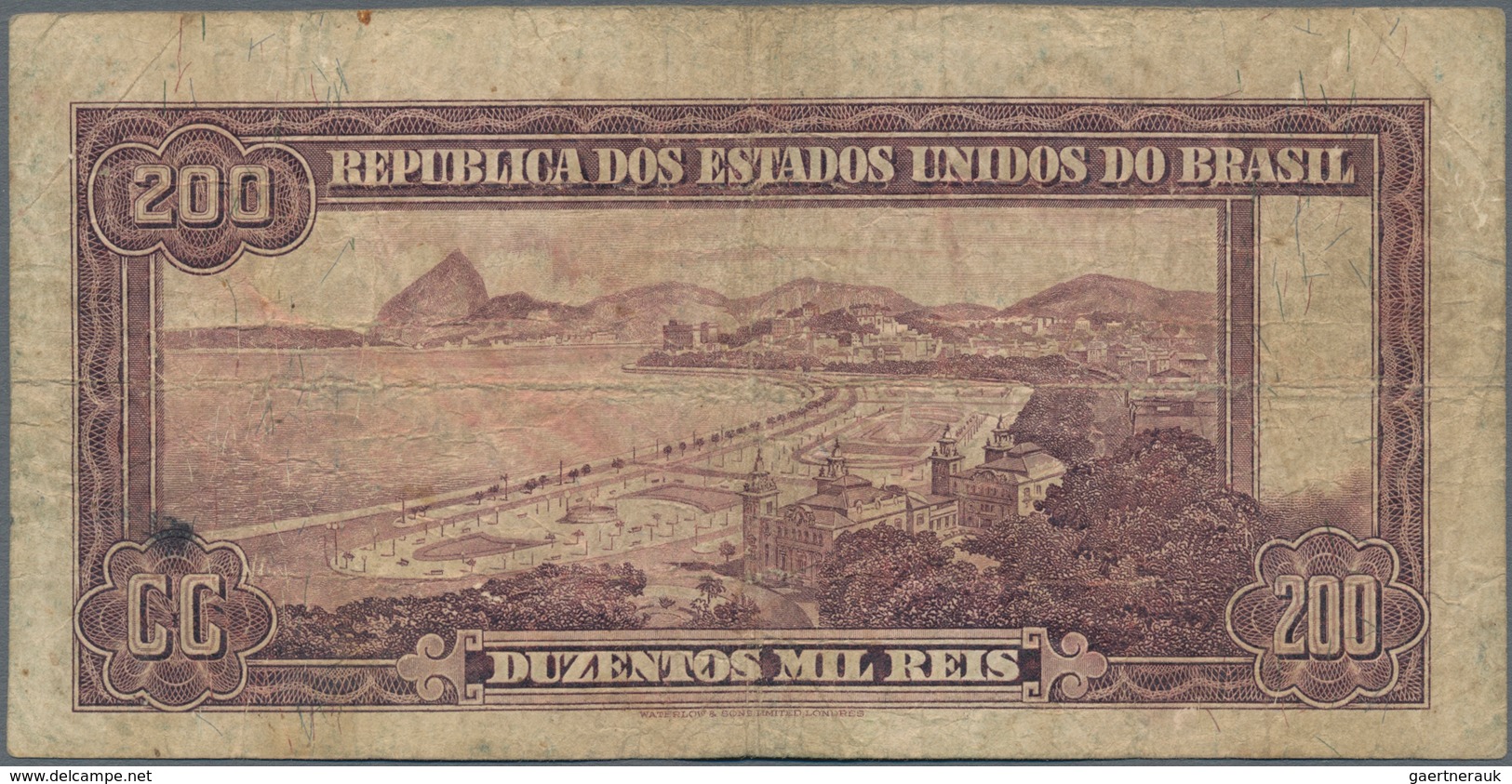 Brazil / Brasilien: República Dos Estados Unidos Do Brasil 200 Mil Reis ND(1936), P.82, Still Nice A - Brasil