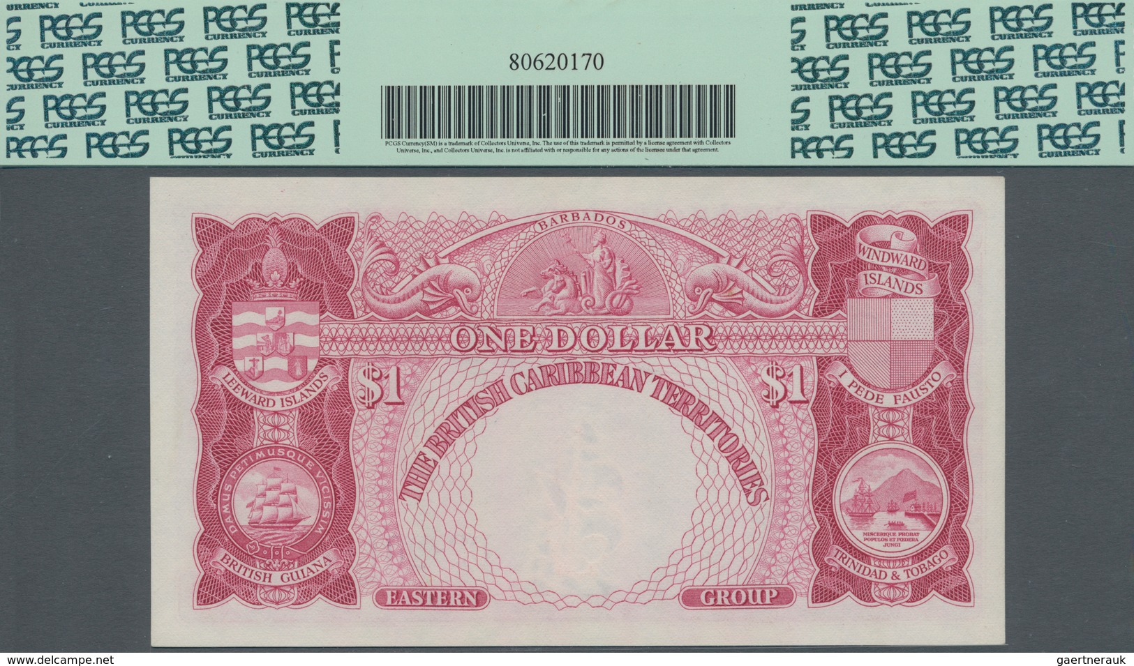 British Caribbean Territories: The British Caribbean Territories 1 Dollar 1953, P.7a In Excellent Co - Sonstige – Amerika